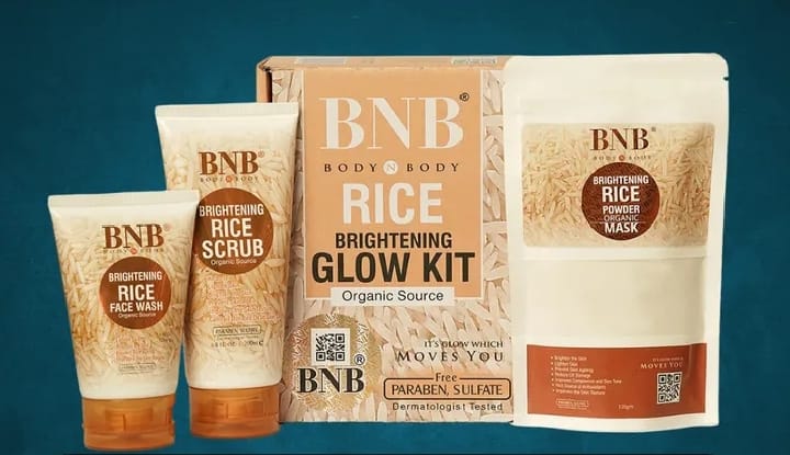 BNB RICE BRIGHTENING GLOW KIT