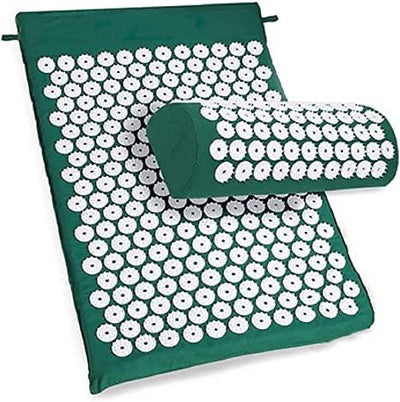Acupressure Mat and Pillow Set-Ideal for Back and Neck Pain Relief,Stress Reliever,Muscle Relaxation and Massage