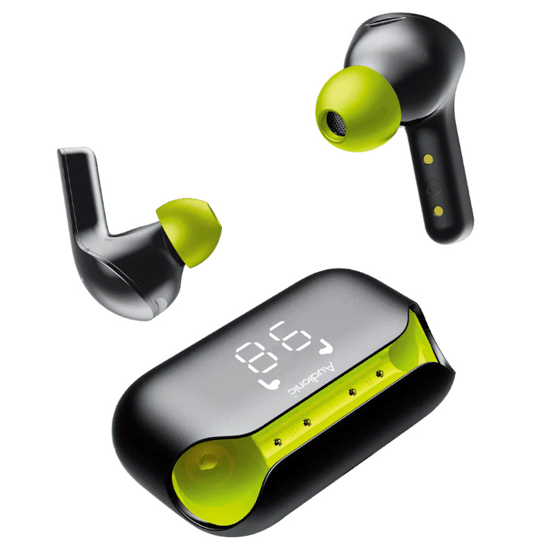 AirBud 400 Pro Wireless Earbuds With AI-Powered Pure Bass Smart ENC Call Noise Cancellation And LED Display