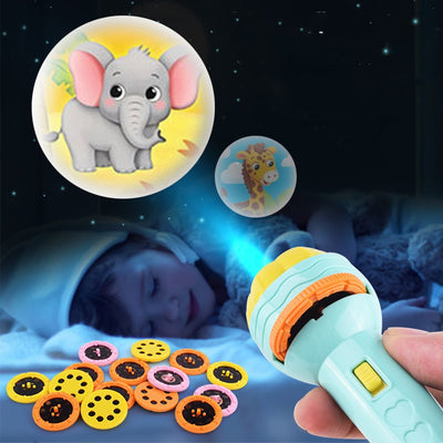 A3 Flashlight Projector Torch Lamp Toy Cute Cartoon Creativity Toy