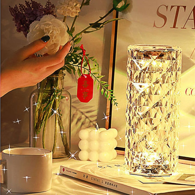 16 Color Daimond Crystal Lamp With Remote LED Crystal Table Lamp